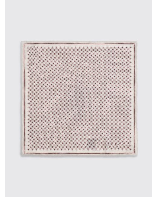 Brunello Cucinelli White Silk Pouch for men