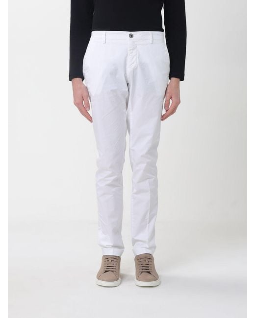 Mason's Black Stretch Cotton Chino Trousers for men