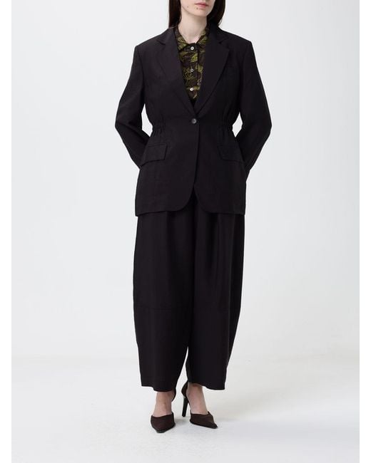 Tela Black Single-Breasted Blazer