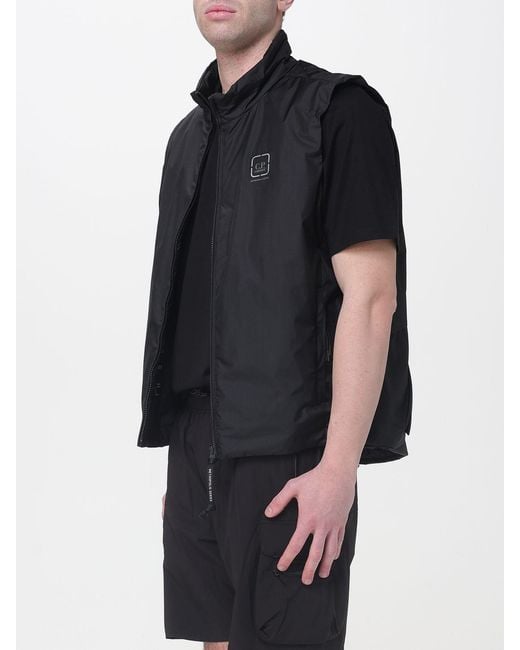 C P Company Black Metropolis Pertex Gilet for men