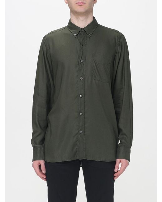 Tom Ford Gray Classic Lyocell Shirt for men