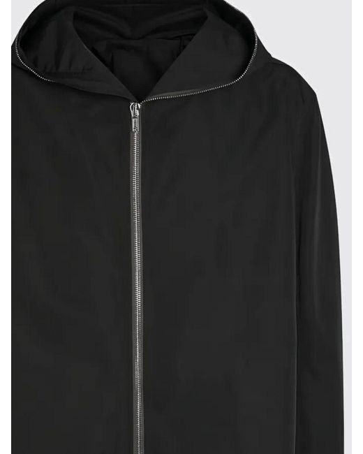 Rick Owens Black Nylon Hooded Jacket for men