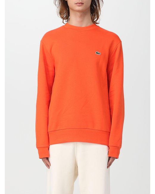 Lacoste Sweatshirt in Orange for Men | Lyst
