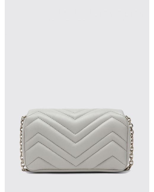 Gucci Gray Gg Marmont Matelassé Nappa Leather Bag