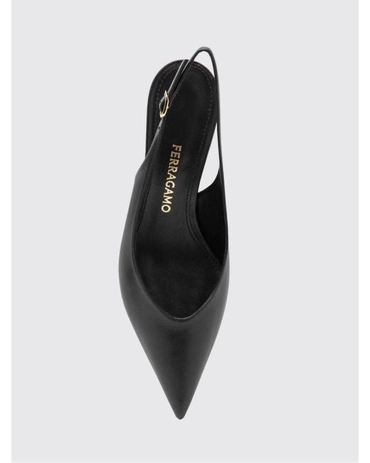 Ferragamo Black High Heel Shoes