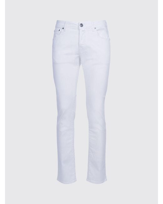 Jacob Cohen White Stretch Denim Jeans for men