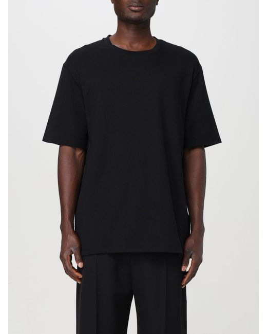 T-shirt con logo posteriore di Jil Sander in Black da Uomo