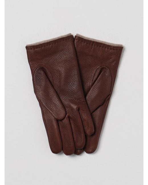 Orciani Brown Gloves for men
