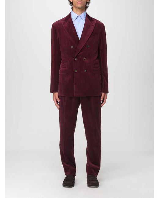 Traje Hombre Brunello Cucinelli de hombre de color Red