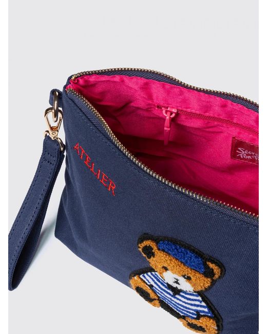 Secret Pon-pon Blue Shoulder Bag
