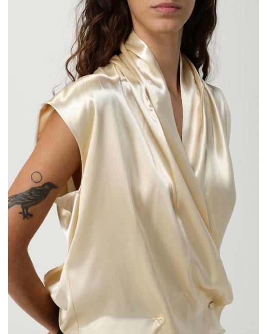 Alberta Ferretti Natural Top