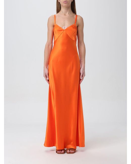 Polo Ralph Lauren Orange Addison Slip Dress