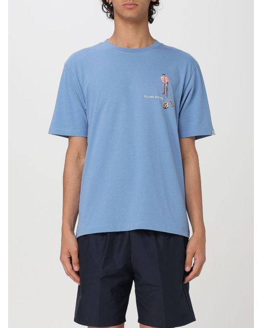 T-shirt stampata di Filling Pieces in Blue da Uomo
