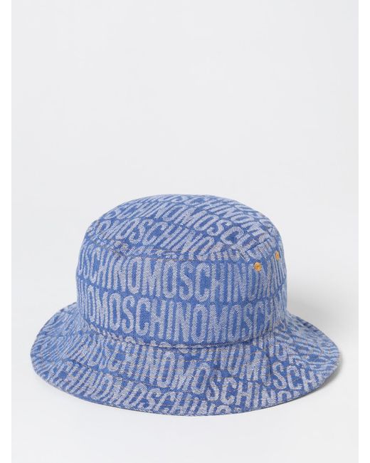 Moschino Couture Blue Hat for men