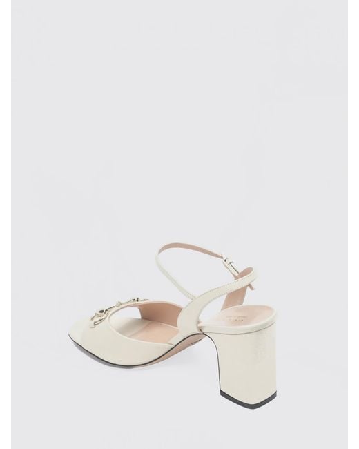 Gucci Natural Leather Horsebit Sandal