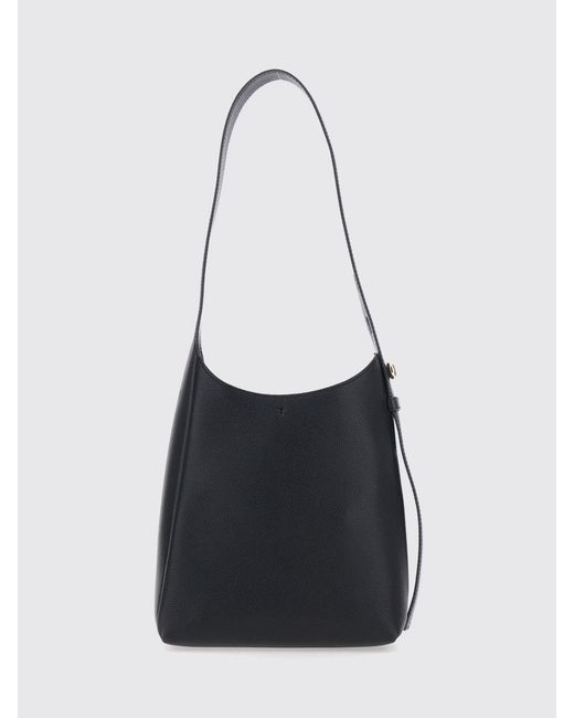 Tory Burch White Romy Grained Leather Hobo Bag With Engraved Double T Logo