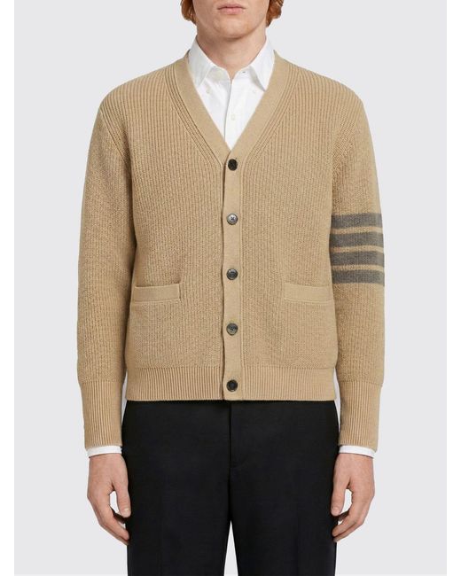 Thom Browne Natural Cotton Cardigan for men