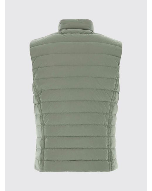 Moorer Green Calaf-S3 Padded And Quilted Nylon Vest for men
