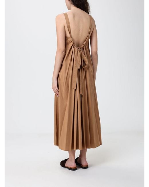 Max Mara Natural Cotton Blend Midi Dress