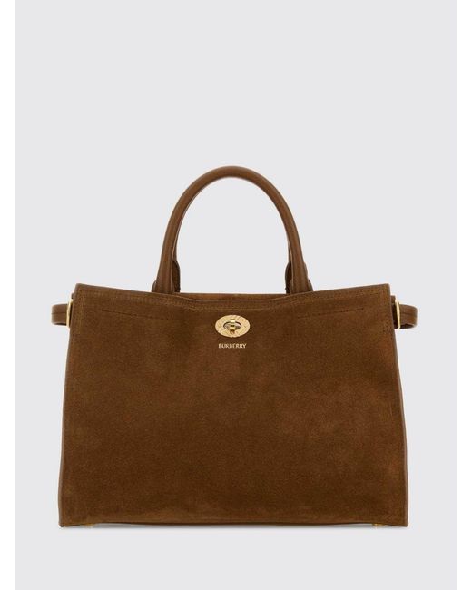 Burberry Brown Cotswolds Suede Bag