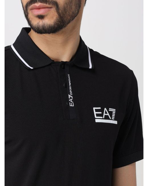 EA7 Polo in Black für Herren