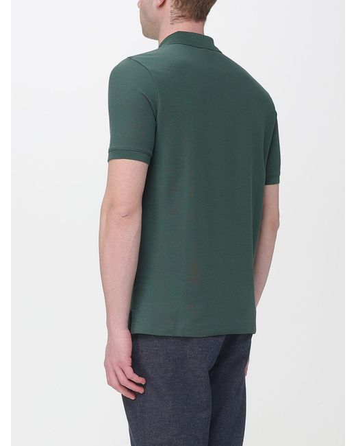 Emporio Armani Green Cotton Polo Shirt for men