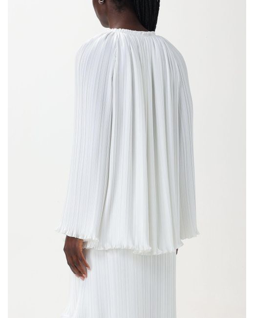 Blusa in crêpe di Lanvin in White