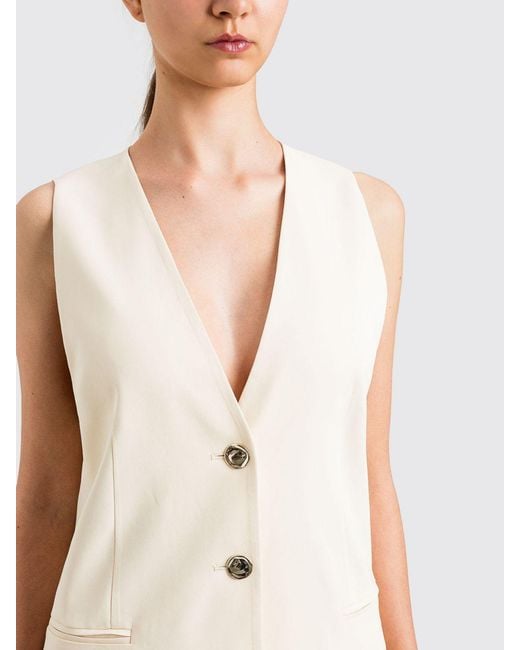 Twinset Natural Classic Viscose Vest