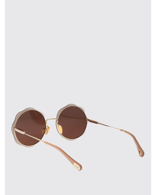 Chloé Brown Chlo&Eacute Pathos Metal Sunglasses