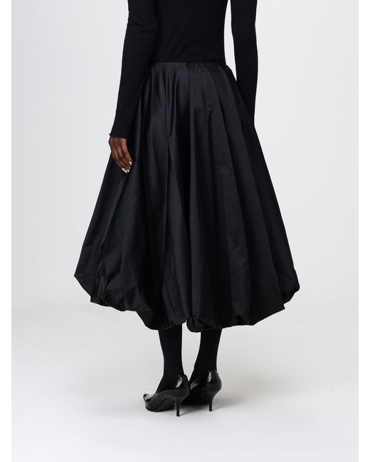 Balenciaga Black Silk Blend Balloon Skirt