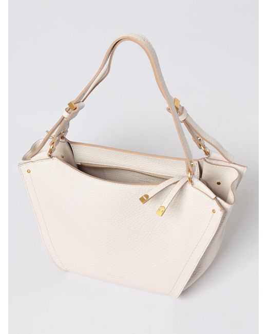 Gianni Chiarini Natural Bloom Hammered Leather Bag