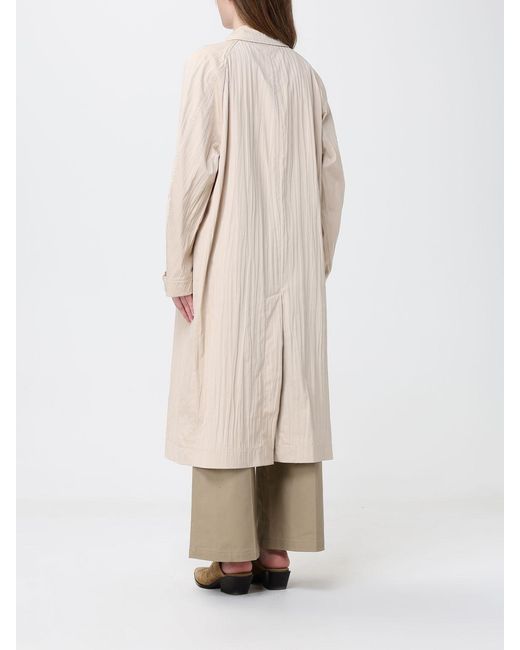 Tela Natural Long Cotton Blend Trench Coat