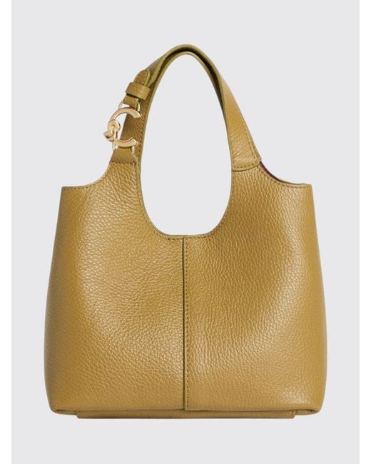Coccinelle Natural C-Easy Hammered Leather Bag