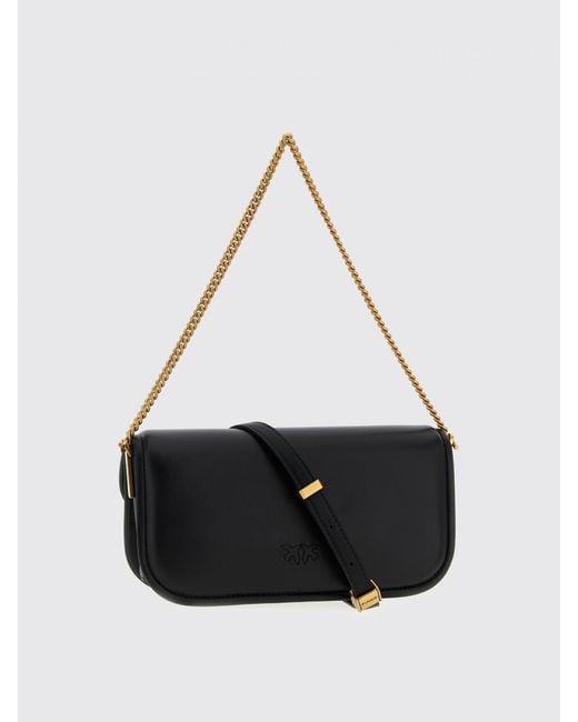 Pinko White Small Love Bag Box Nappa Leather Shoulder Bag
