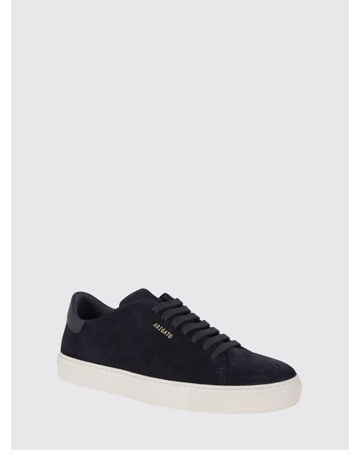 Axel Arigato White Clean 90 Suede Calfskin Low-Top Trainers for men
