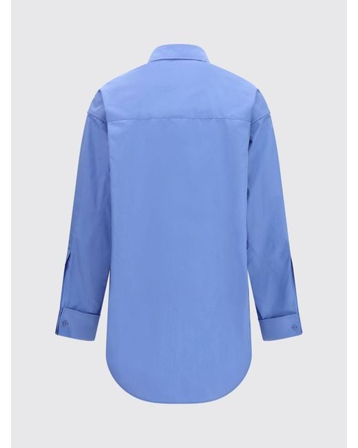 Balenciaga Blue Cotton Casual Shirt