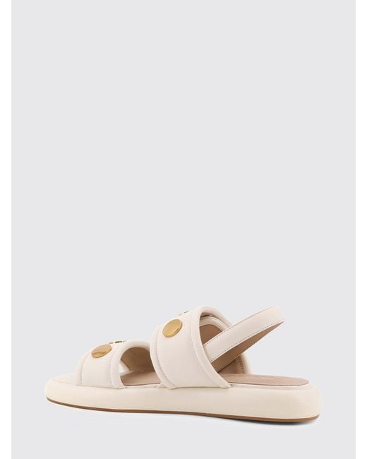 Pinko Natural Fiona Leather Sandals