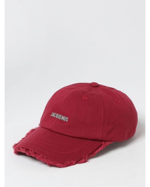 Jacquemus Red Hat for men