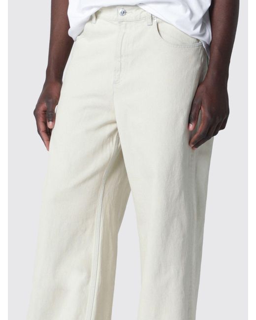 A.P.C. White Organic Cotton Denim Wide Leg Jeans for men