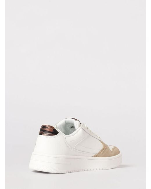 Just Cavalli Natural Leather Sneakers