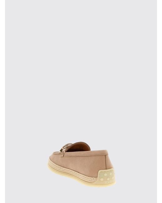 Tod's Natural Nubuck Loafer
