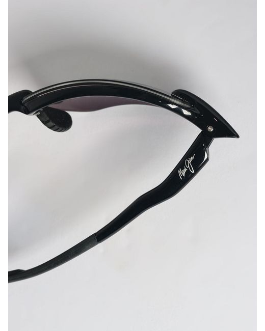 Maui Jim Gray Ho'Okipa Ultra Rectangular Aviator Metal Sunglasses With Uva/Uvb Lenses for men