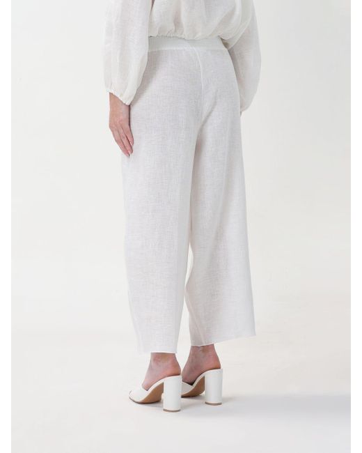 Pantalone in misto lino di Liviana Conti in White