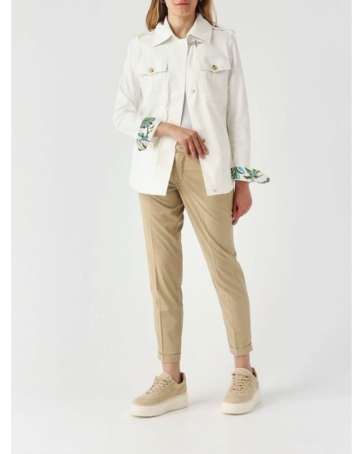 Fay Natural Cotton Chino Trousers