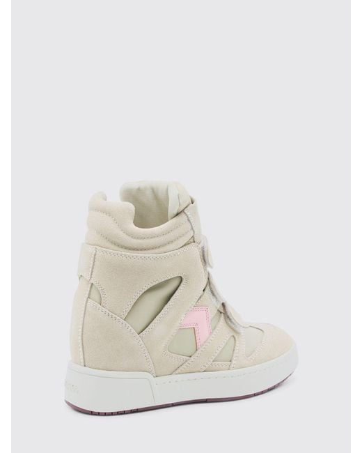 Isabel Marant White Bekett Suede Sneakers