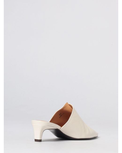 Tod's White Leather Mules