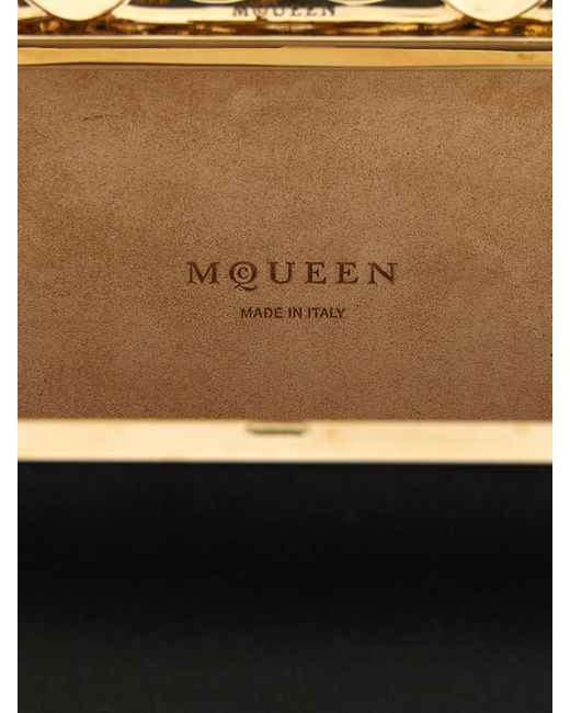 Clutch Carnation Knuckle di Alexander McQueen in Black