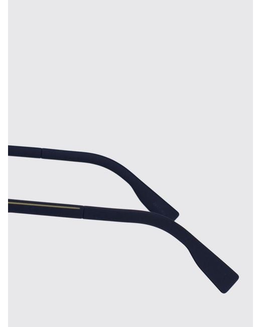 Lacoste White Aviator Acetate Sunglasses With Amber Lenses And Monogram Logo for men