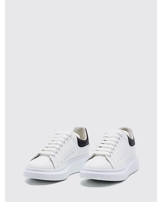 McQueen White Oversized Leather Sneakers for men