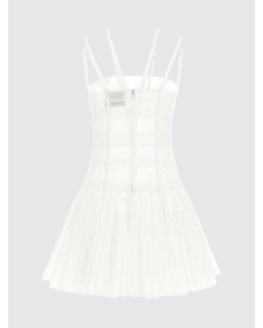 Giovanni bedin White A-Line Bustier Mini Dress